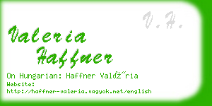 valeria haffner business card
